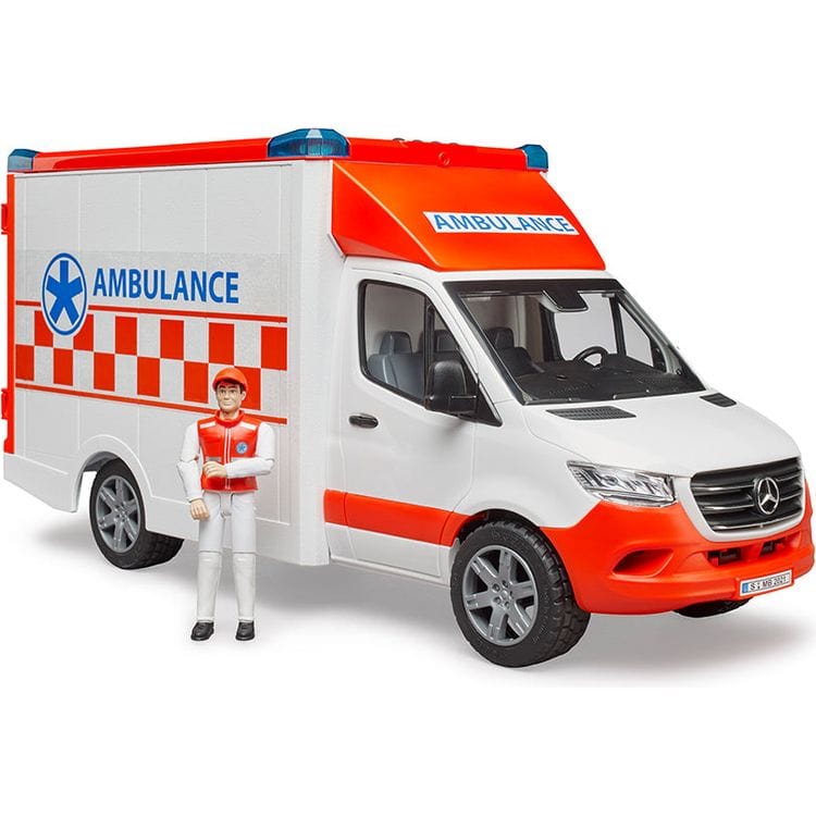 MB Sprinter Ambulance with Driver Figurine - FAO Schwarz