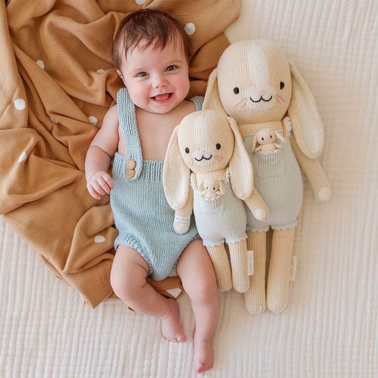 Little 13″ Briar the Bunny Hand-Knit Doll - FAO Schwarz
