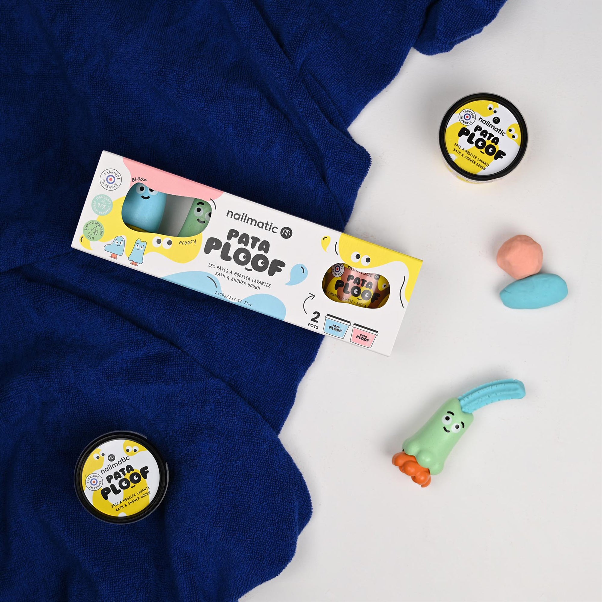 Pataploof – Pink and Blue Bath & Shower Dough + Bloop Ploofy - FAO Schwarz
