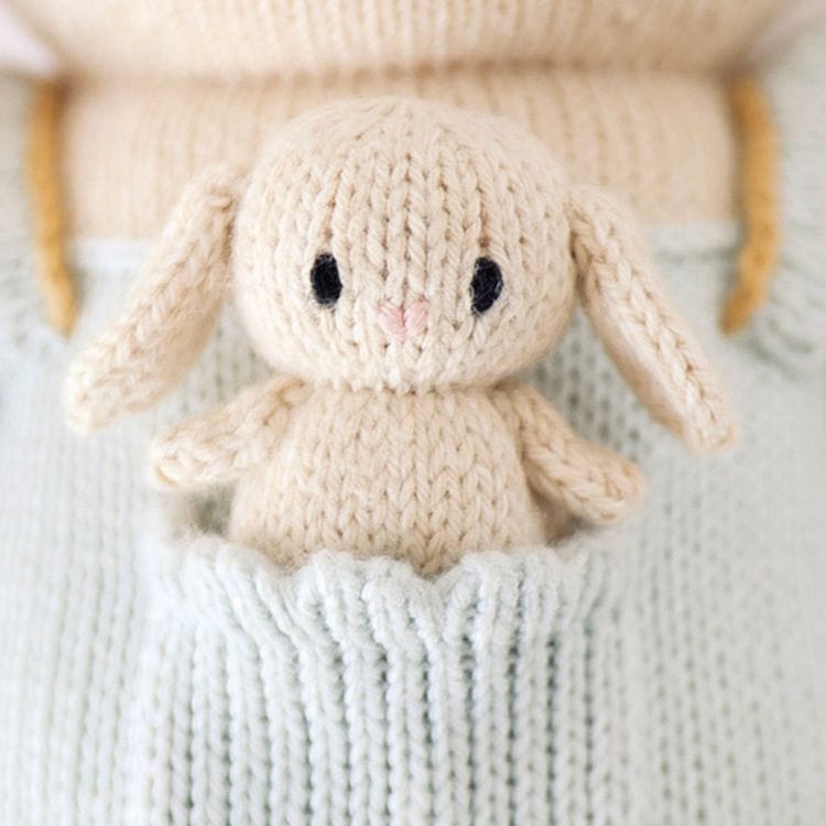 Little 13″ Briar the Bunny Hand-Knit Doll - FAO Schwarz