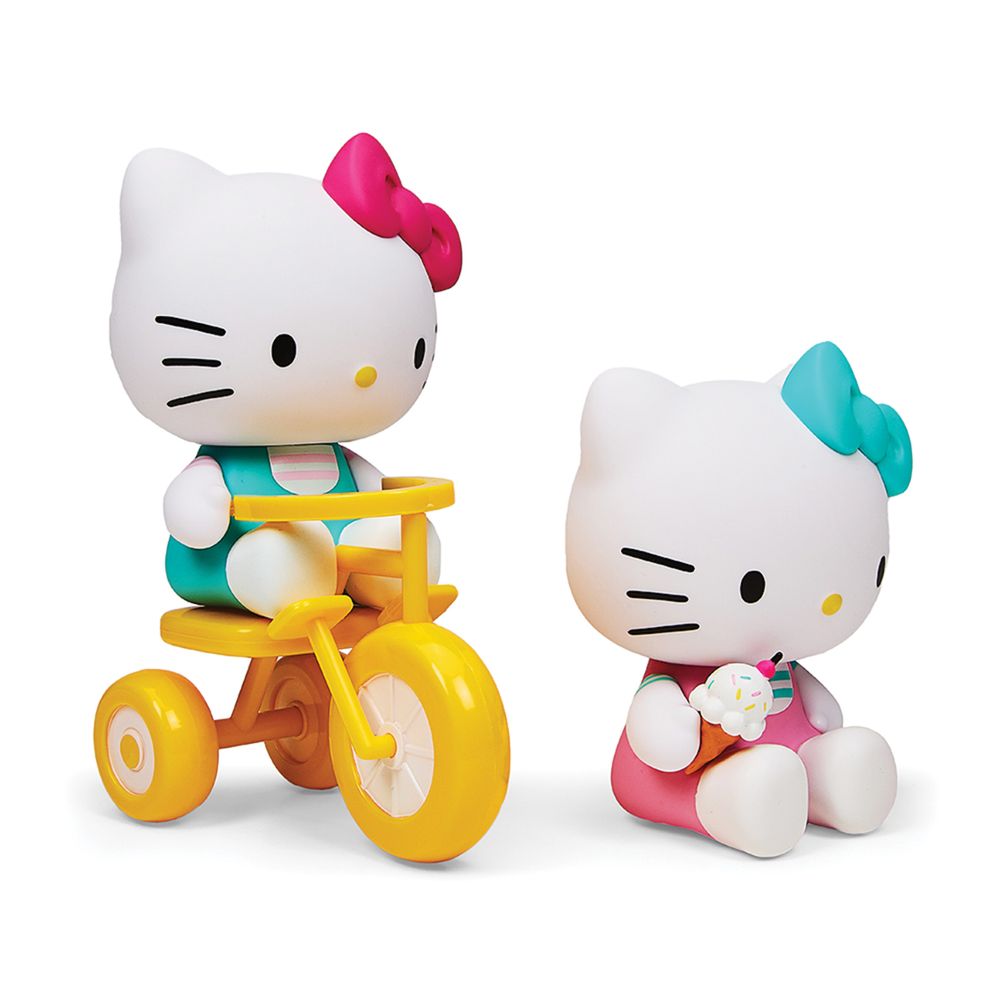 Hello Kitty Tricycle And Ice Cream Theme Vinyl Figures - FAO Schwarz