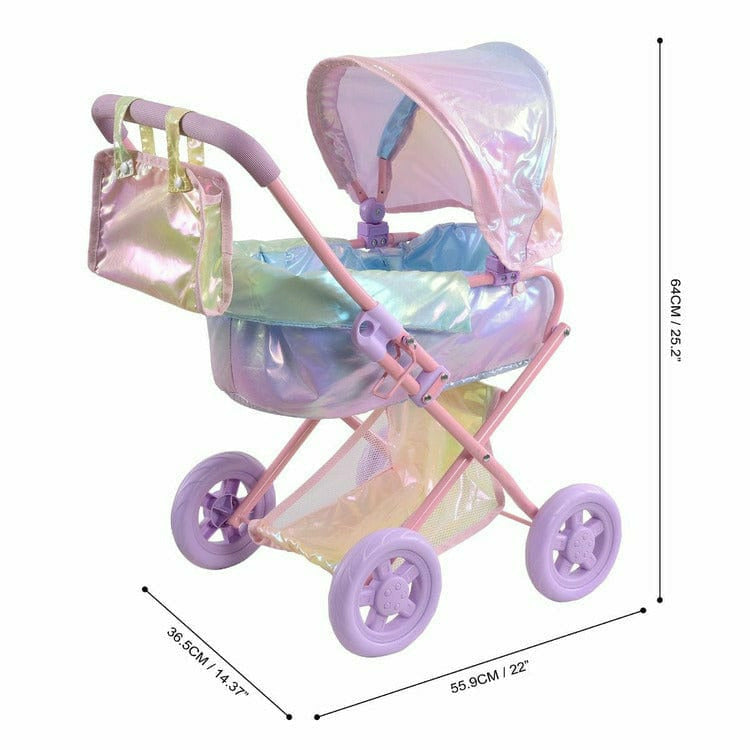 Magical Dreamland Baby Doll Stroller & Carrier Iridescent - FAO Schwarz