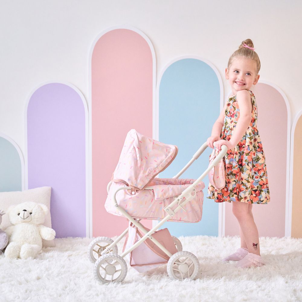 Olivia’s Little World Confetti Doll Classic Stroller with Removable Bassinet - FAO Schwarz