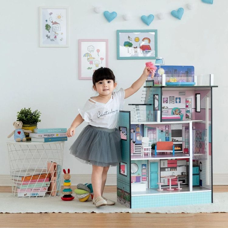 Dreamland Barcelona Dollhouse – Turquoise/Black - FAO Schwarz