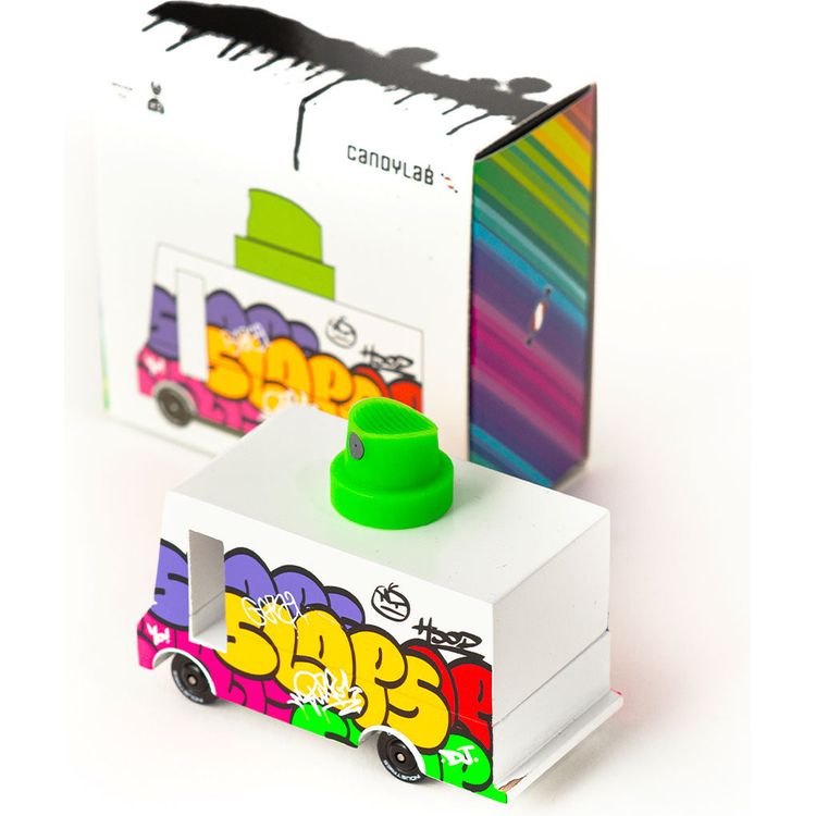 Black Graffiti Van Toy Car - FAO Schwarz