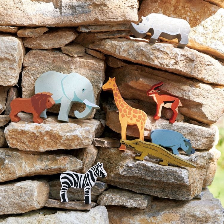 Wooden Safari Animal Collection - FAO Schwarz