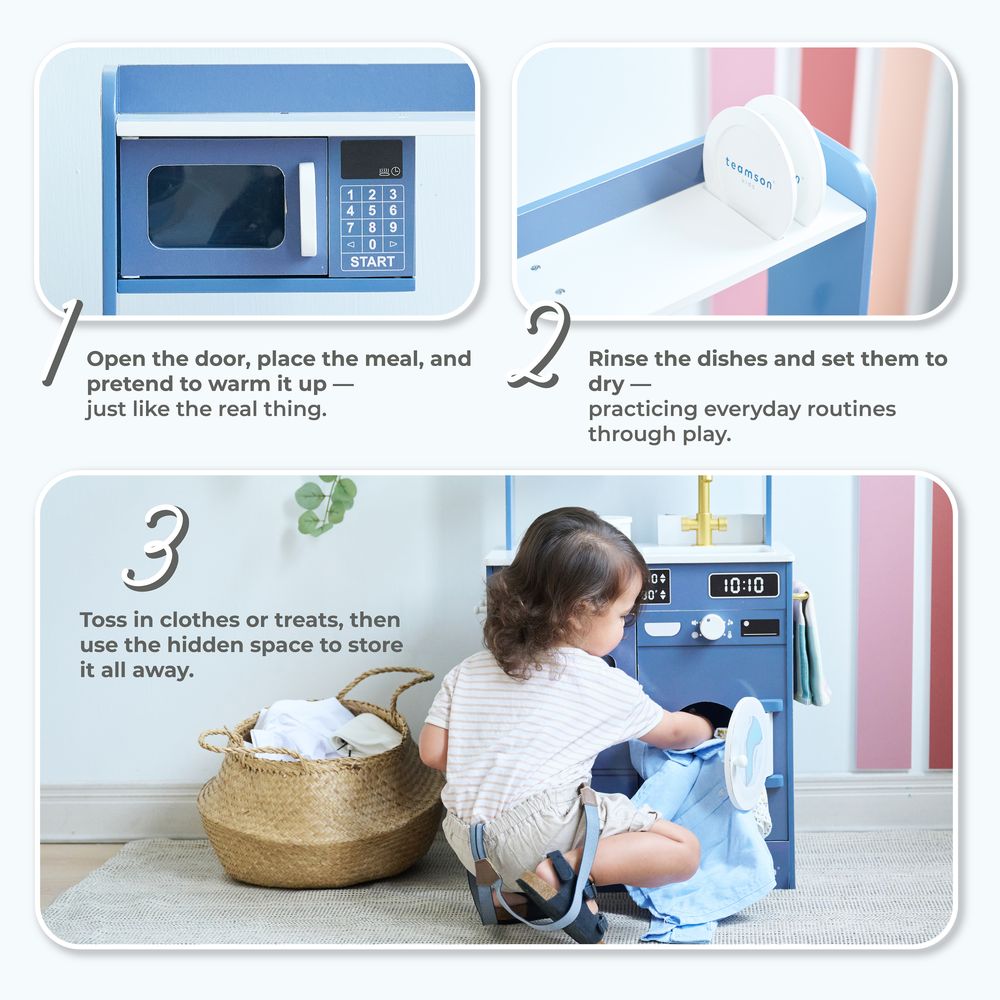 Little Chef Lake Tahoe Wooden Play Kitchen Washer & Mini Garden - FAO Schwarz