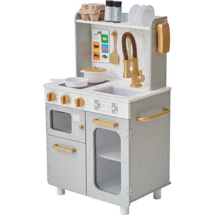 Little Chef Memphis Play Kitchen – Gray/Gold - FAO Schwarz