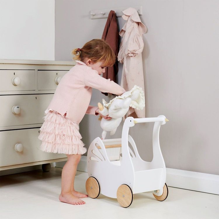Sweet Dreams Swan Doll Pram - FAO Schwarz