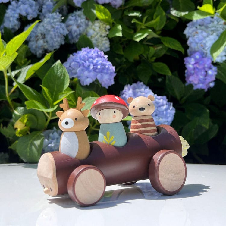 Wooden Timber Taxi Toy - FAO Schwarz