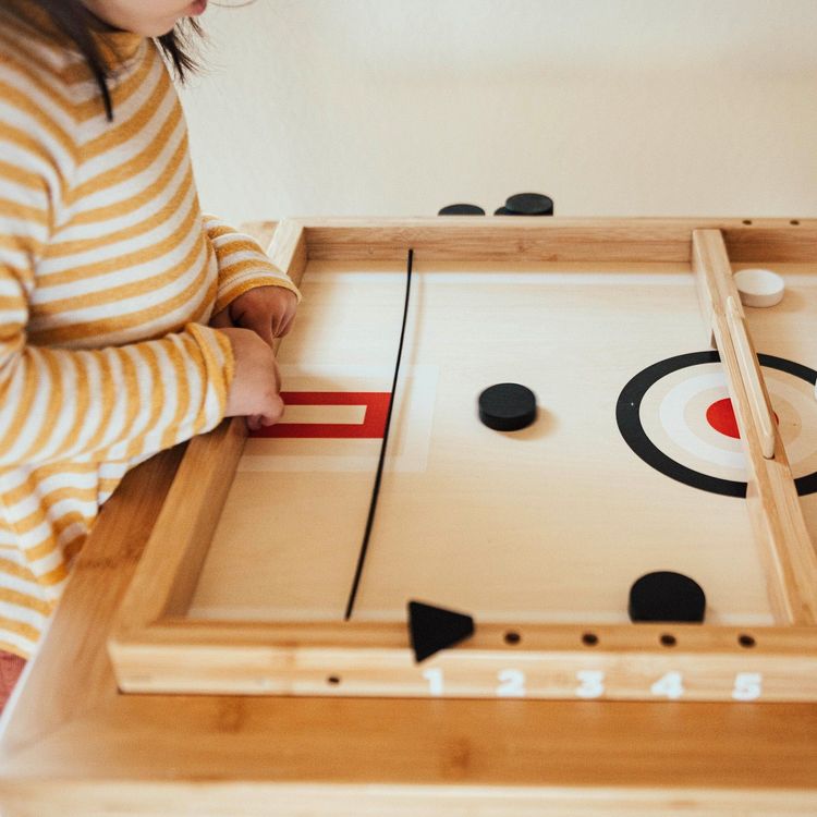 Sling-A-Ling Wooden Table Hockey Game - FAO Schwarz
