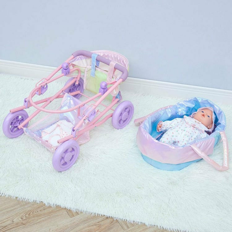 Magical Dreamland Baby Doll Stroller & Carrier Iridescent - FAO Schwarz