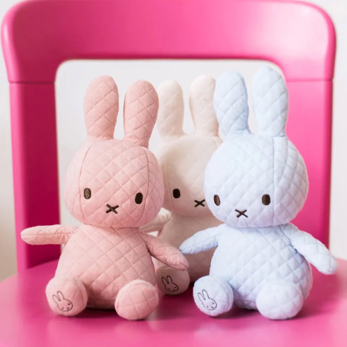 Miffy Blue Bonbon Sitting Plush in Giftbox – 9″ - FAO Schwarz