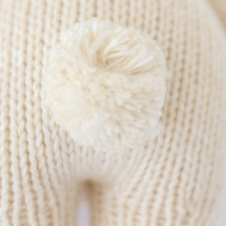 7″ Baby Bunny (Oatmeal) Hand-Knit Doll - FAO Schwarz