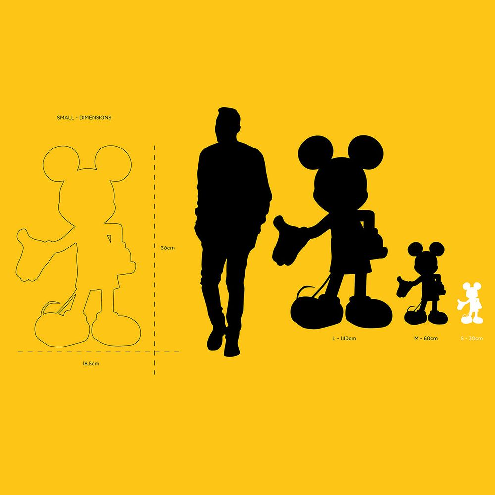 Mickey Mouse 12″ Kelly Hoppen Figurine – Black, Taupe & Gold - FAO Schwarz