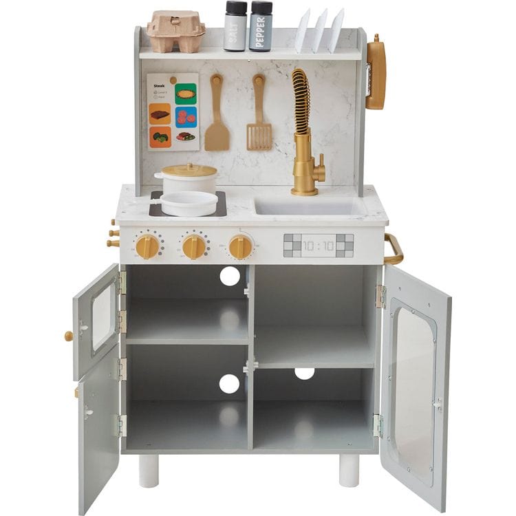 Little Chef Memphis Play Kitchen – Gray/Gold - FAO Schwarz