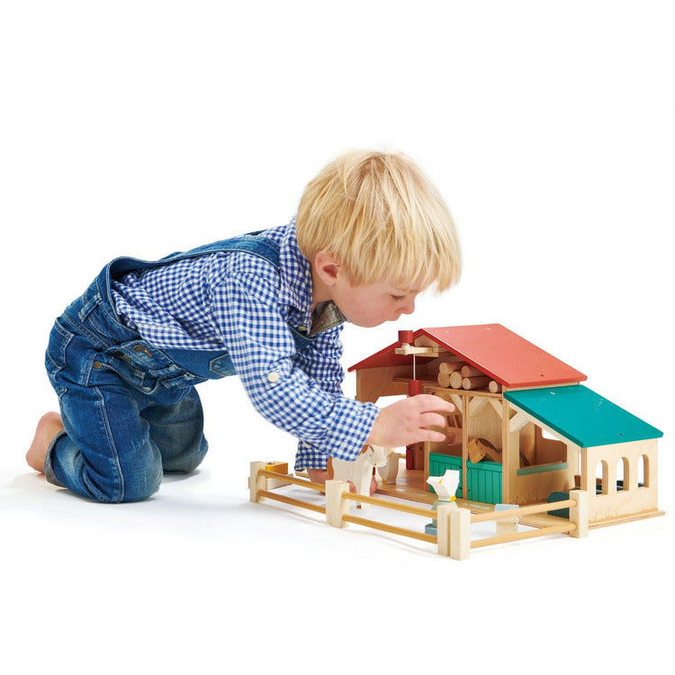 Wooden Tender Leaf Farm Playset - FAO Schwarz