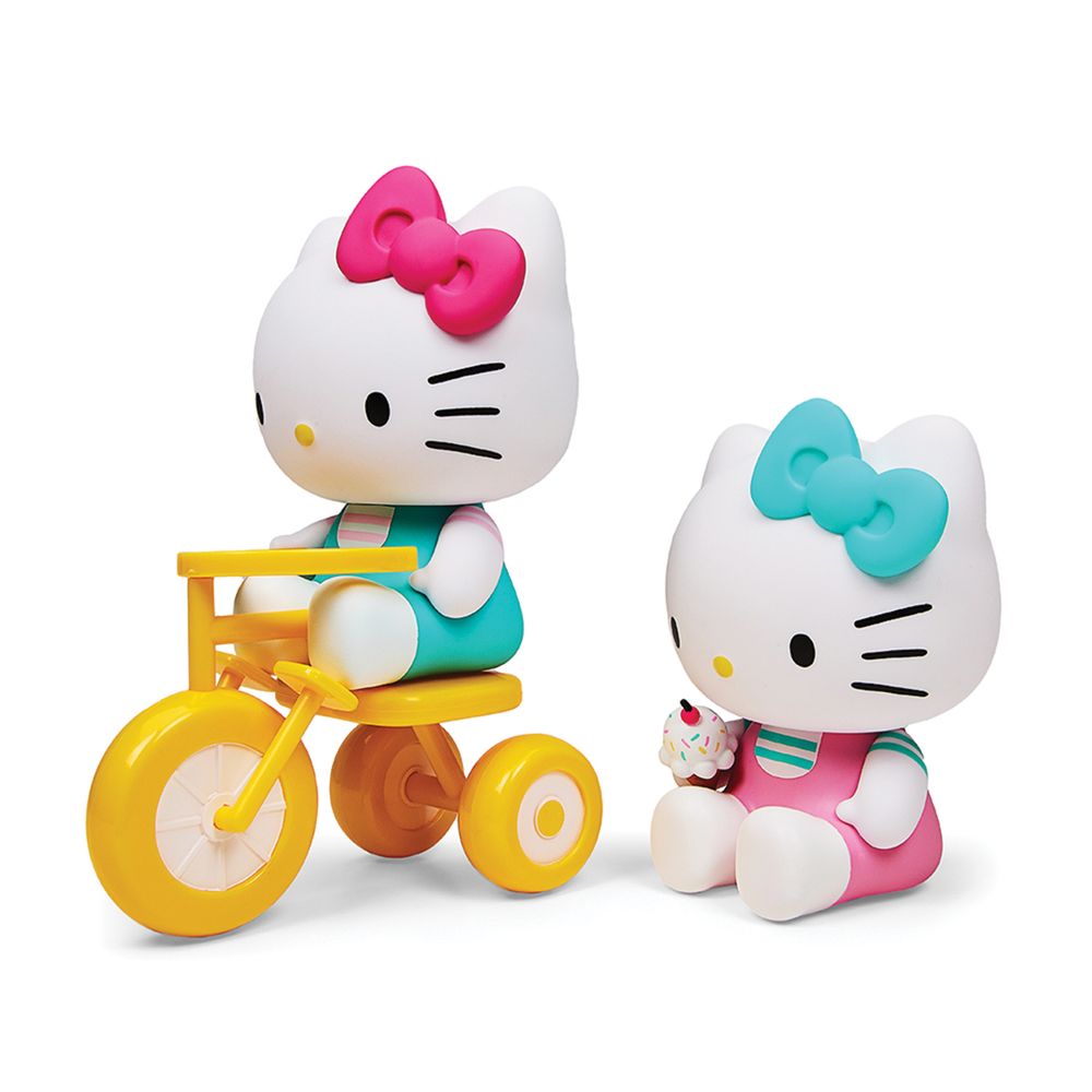 Hello Kitty Tricycle And Ice Cream Theme Vinyl Figures - FAO Schwarz