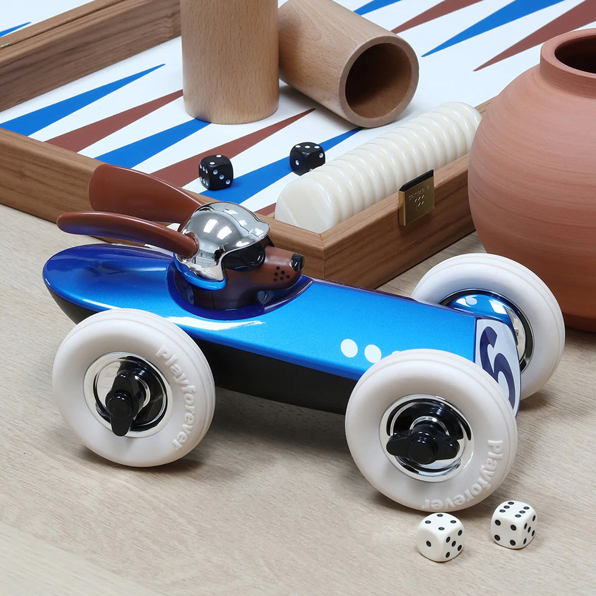 Rufus Bertie Toy Car – Blue - FAO Schwarz