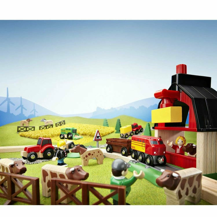 Farm Railway Set Toy Train Set - FAO Schwarz