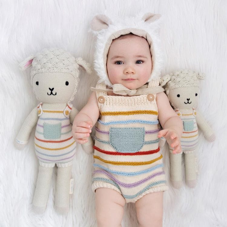 Little 13″ Avery the Lamb Hand-Knit Doll - FAO Schwarz