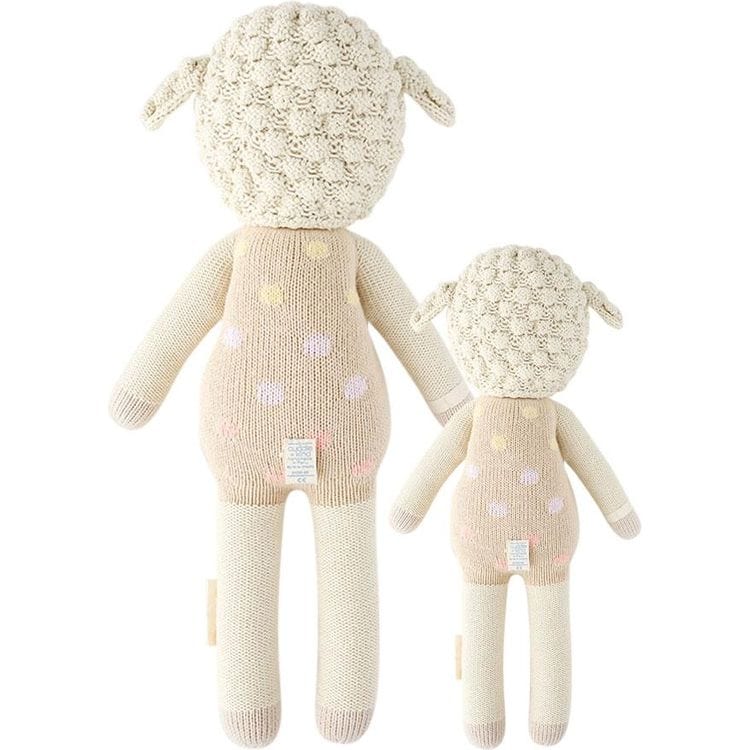 Regular 20″ Lucy the Lamb (Pastel) Hand-Knit Doll - FAO Schwarz