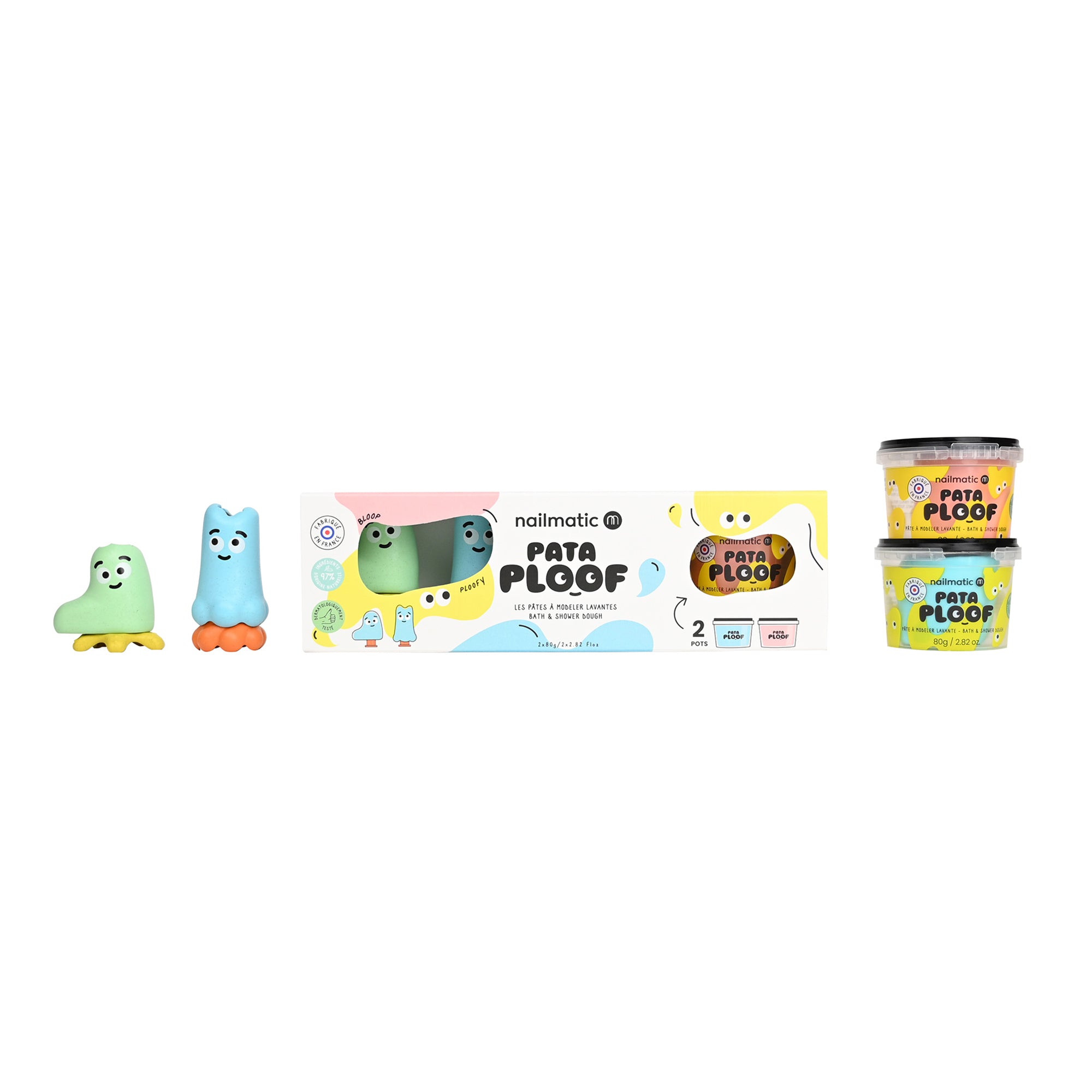 Pataploof – Pink and Blue Bath & Shower Dough + Bloop Ploofy - FAO Schwarz