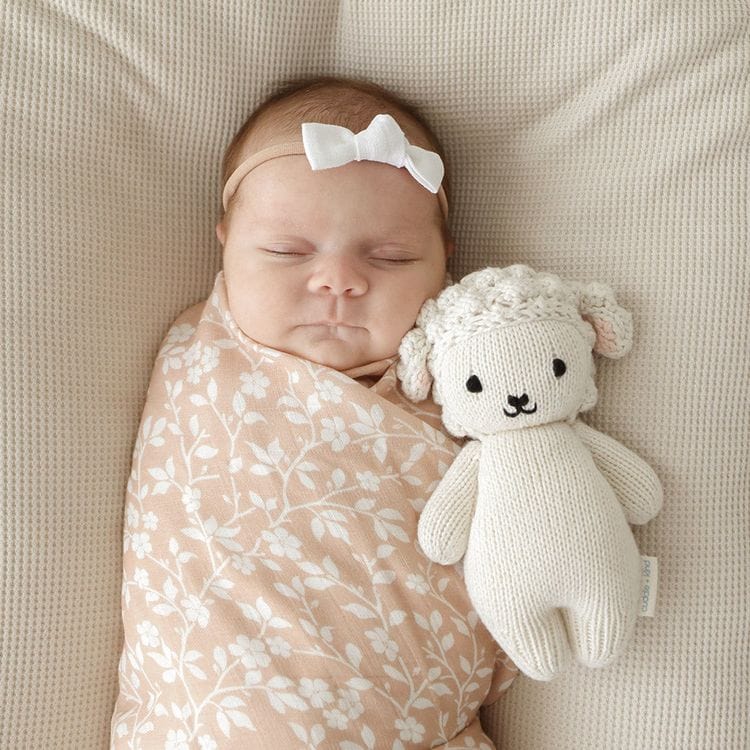 7″ Baby Lamb Hand-Knit Doll - FAO Schwarz