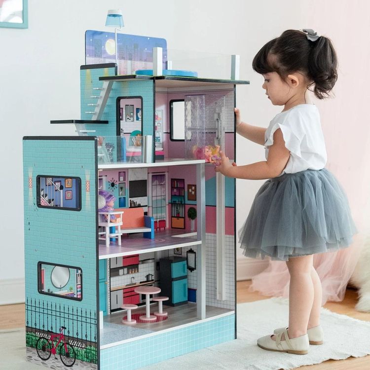 Dreamland Barcelona Dollhouse – Turquoise/Black - FAO Schwarz