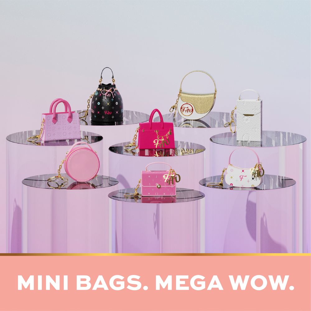 7th Ave. Mini Pouch Bag Charm - FAO Schwarz