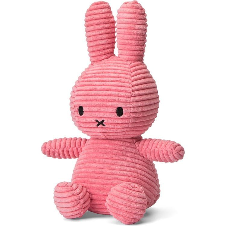 Miffy Sitting Corduroy Bubblegum Pink 9″ - FAO Schwarz