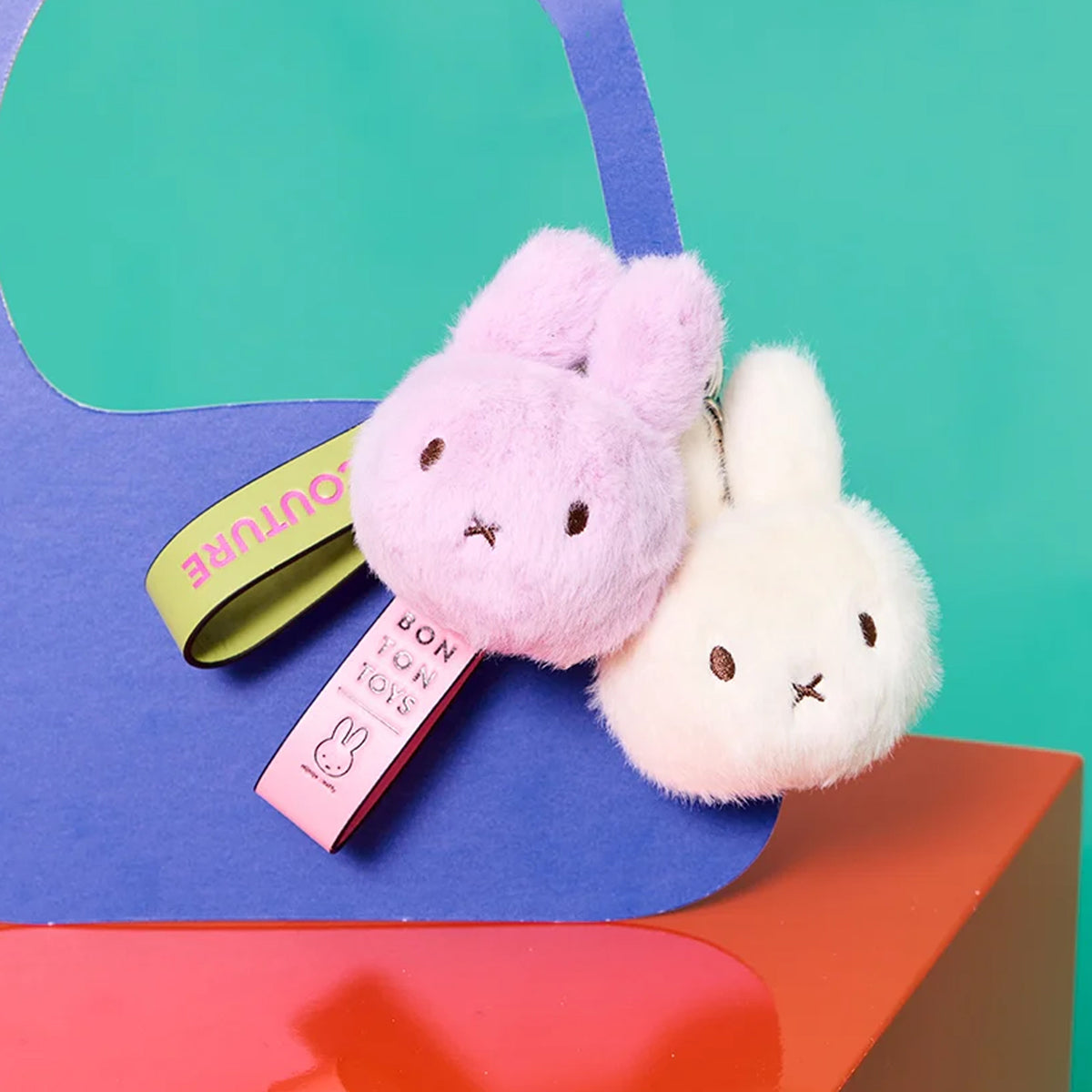 Miffy Off-White ECO Fuzzy Bag Charm – 4.5″ - FAO Schwarz