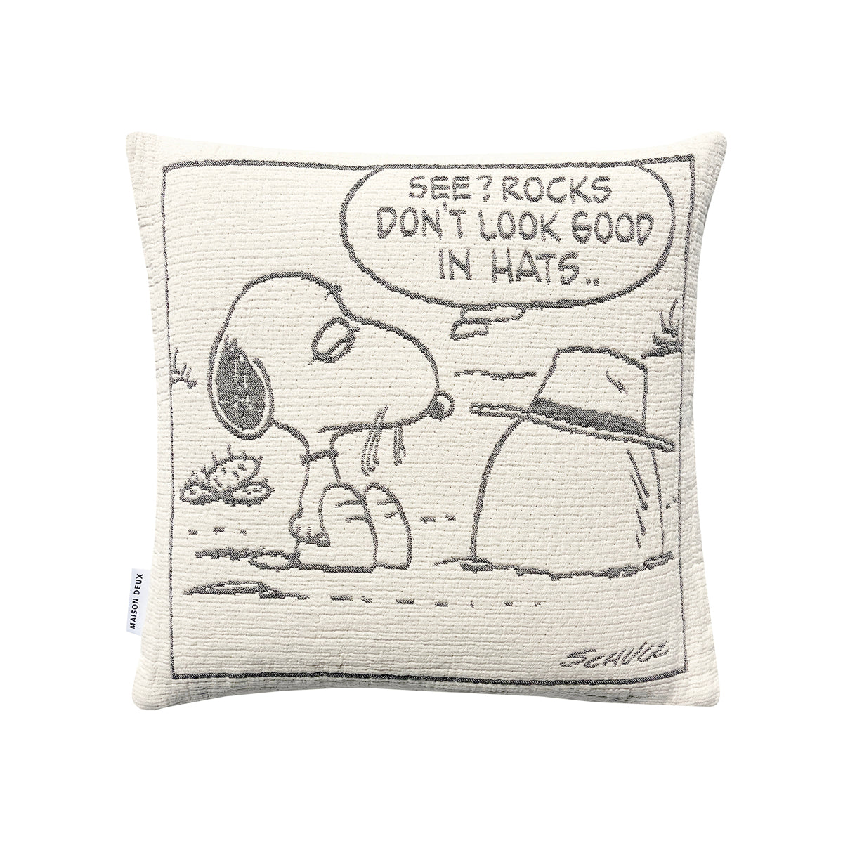 Peanuts Cushion Cover – Rock - FAO Schwarz