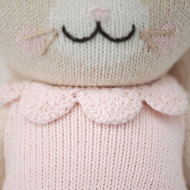 Little 13″ Hannah the Bunny (Blush) Hand-Knit Doll - FAO Schwarz