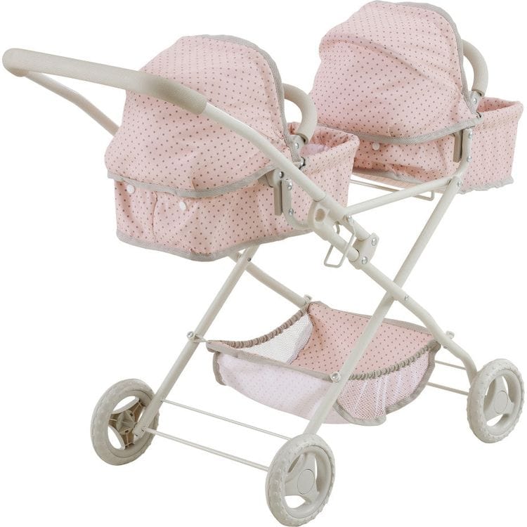 Olivia’s Little World Polka Dot Princess Baby Doll Twin Bassinet Stroller - FAO Schwarz
