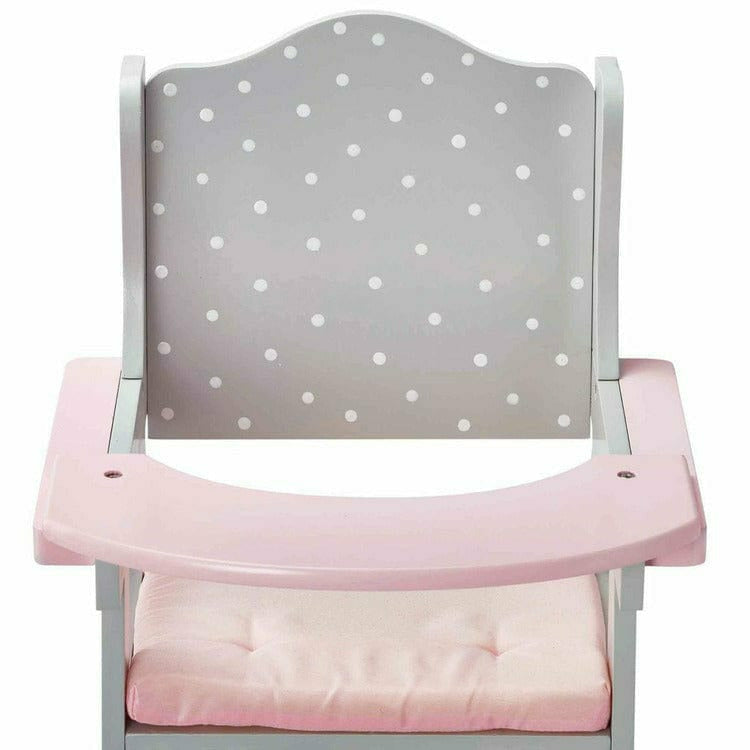 Polka Dots Princess Baby Doll High Chair – Grey - FAO Schwarz
