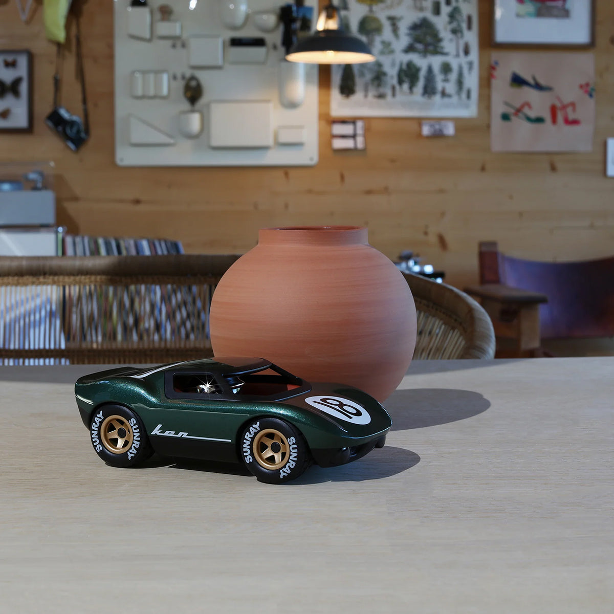 Mini Ken Rogers Toy Car – Metallic Green - FAO Schwarz