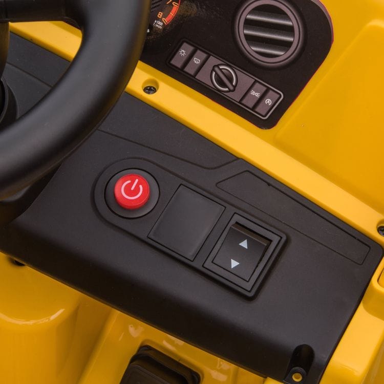 12V CAT Dump Truck 1-Seater Ride On – Yellow - FAO Schwarz