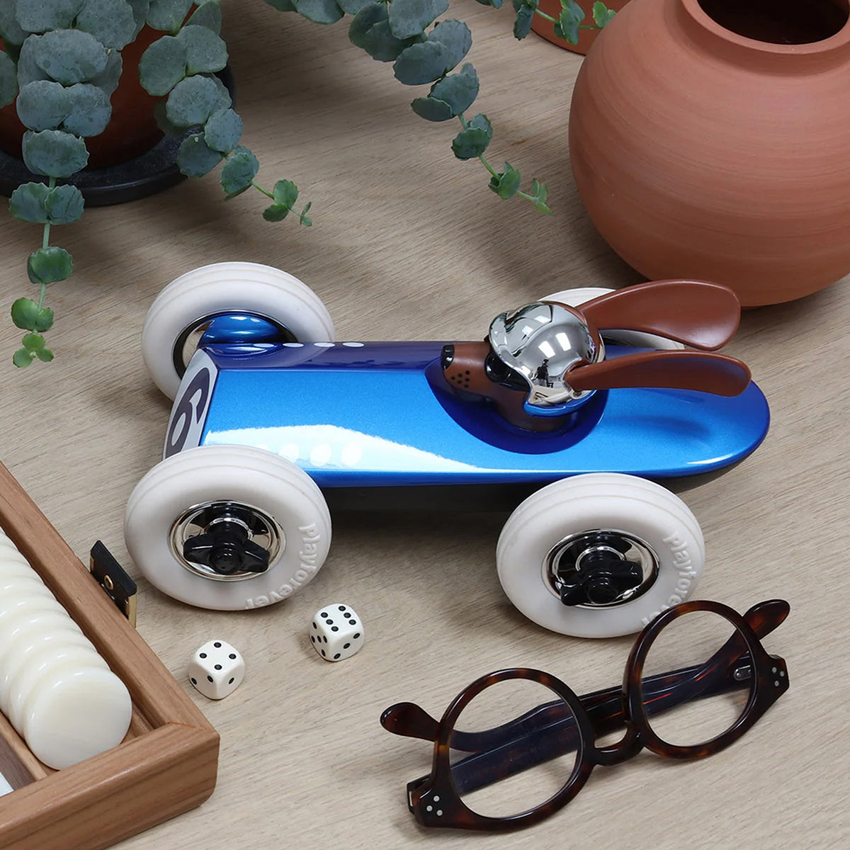 Rufus Bertie Toy Car – Blue - FAO Schwarz
