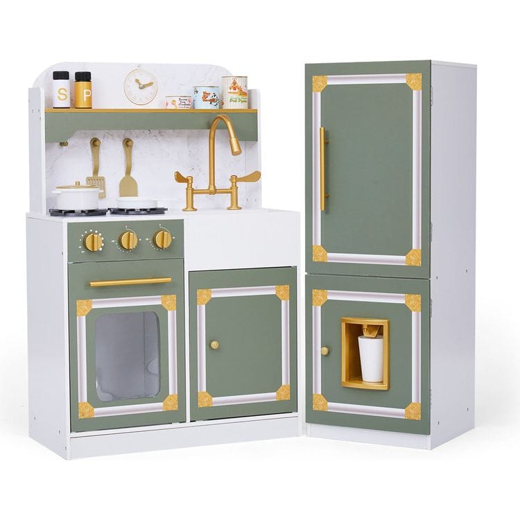 Little Chef Versailles Deluxe Play Kitchen – Olive Green - FAO Schwarz
