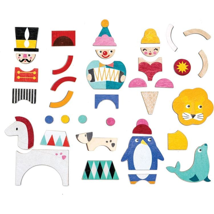Wooden Circus Night Magnetic Set - FAO Schwarz