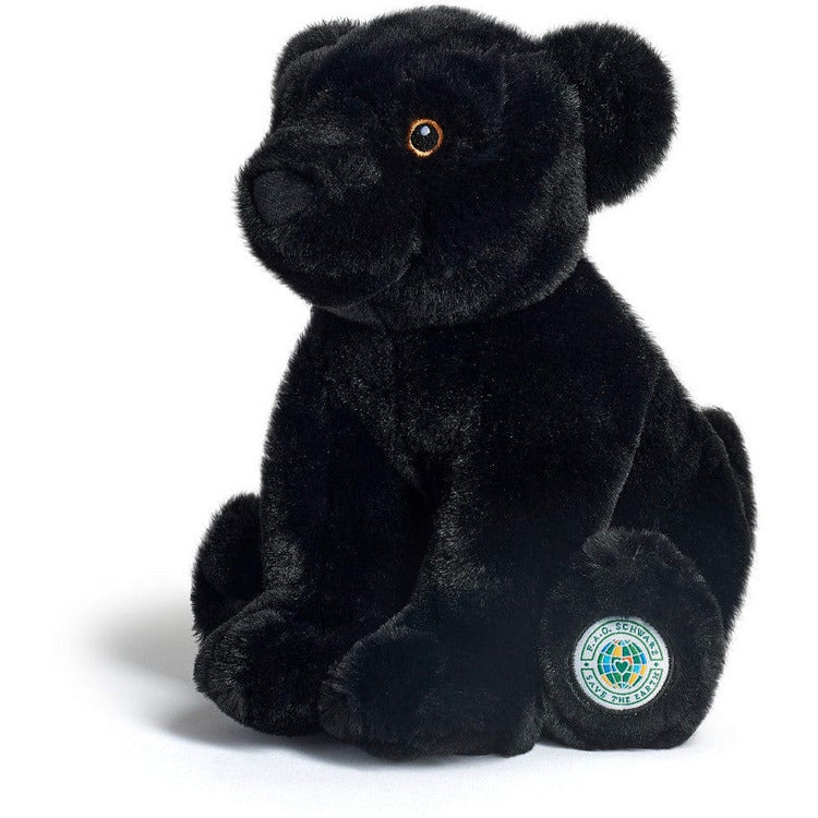 10″ Planet Love Recycled Bottle Toy Plush Black Panther - FAO Schwarz