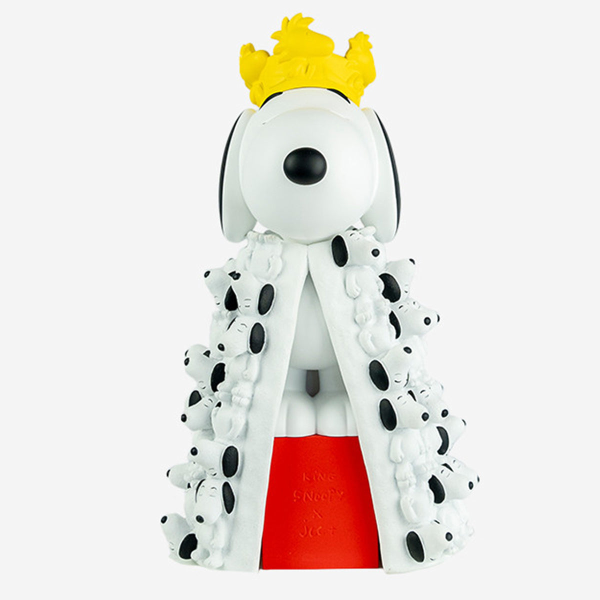 Snoopy King Figure with Mini Snoopies on Cape & Woodstock Crown – 17″ - FAO Schwarz