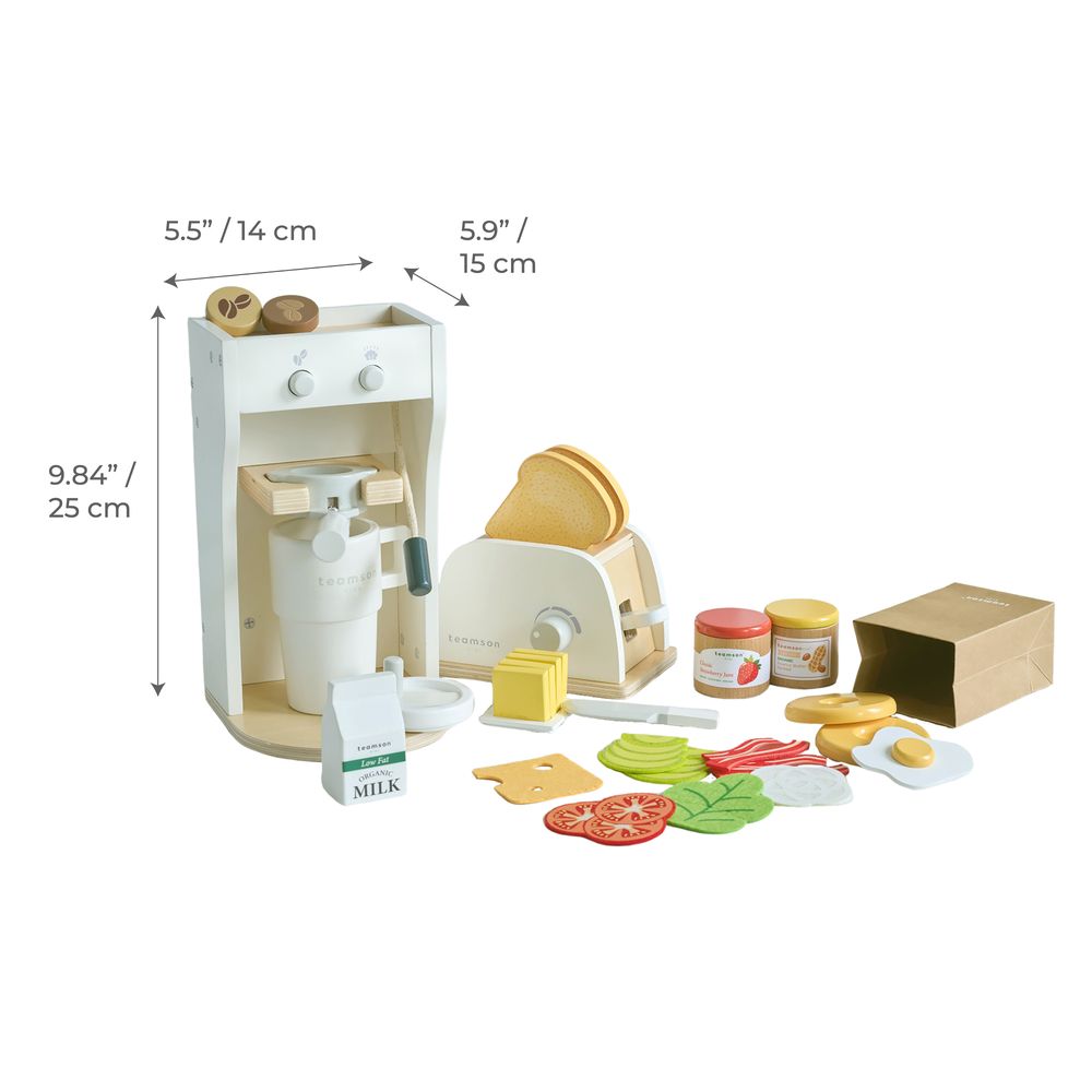 Little Chef Santa Barbara Wooden Healthy Breakfast to Go - FAO Schwarz